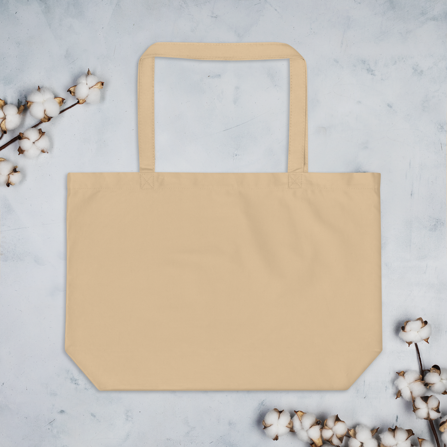 Recycle is our new future Large organic tote bag